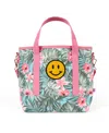 Shady Lady Hawaiian Medium, 100% Cotton Canvas Carryall Tote Bag In Multi