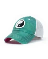 Shady Lady Zen Lady Women's Adjustable Snap Back Mesh Green Yin Yang Trucker Hat In Green