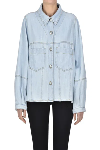 Shaft Japanese Denim Shirt Jacket In Blue
