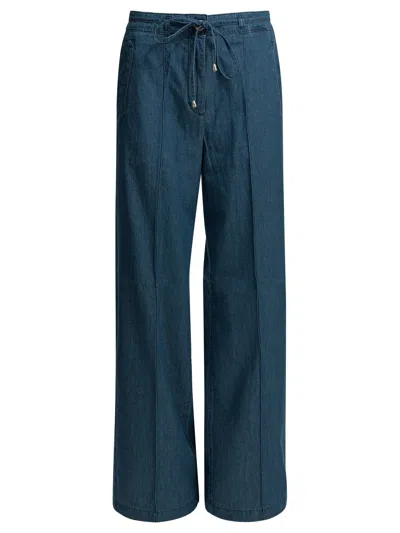 Shaft Jeans Flavia Wide Leg Blue Cotton Jeans