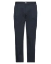 Shaft Man Pants Midnight Blue Size 35 Cotton, Elastane In Blue