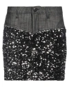Shaft Woman Denim Skirt Black Size 27 Cotton, Elastane, Polyester