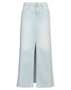 Shaft Woman Denim Skirt Blue Size 28 Cotton, Elastane