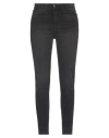 Shaft Woman Jeans Black Size 28 Cotton, Elastane In Black