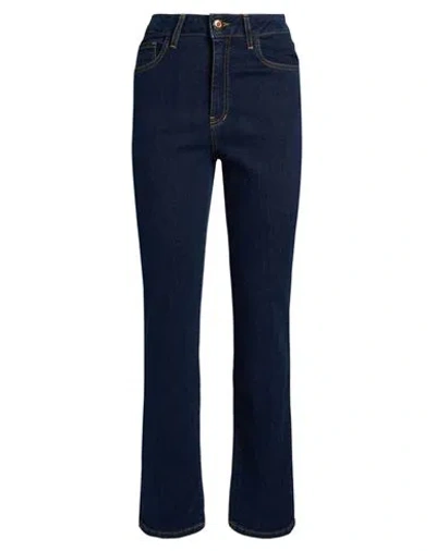 Shaft Woman Jeans Blue Size 28 Cotton, Elastane