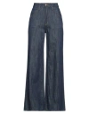 Shaft Woman Jeans Blue Size 32 Cotton, Elastane