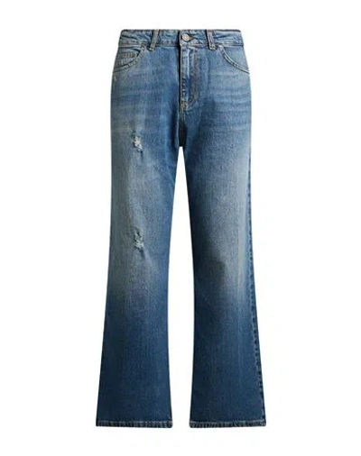 Shaft Woman Jeans Blue Size 8 Cotton