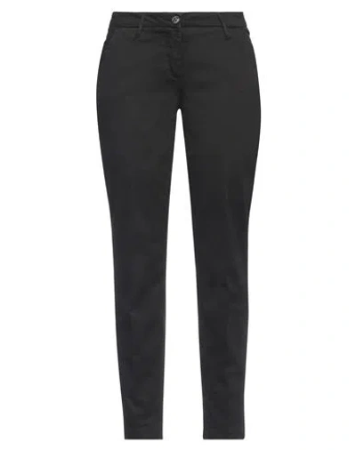 Shaft Woman Pants Black Size 32 Cotton, Rayon, Elastane