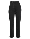 Shaft Woman Pants Black Size 30 Cotton, Elastane In Black