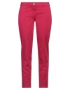 SHAFT SHAFT WOMAN PANTS FUCHSIA SIZE 26 COTTON, ELASTANE