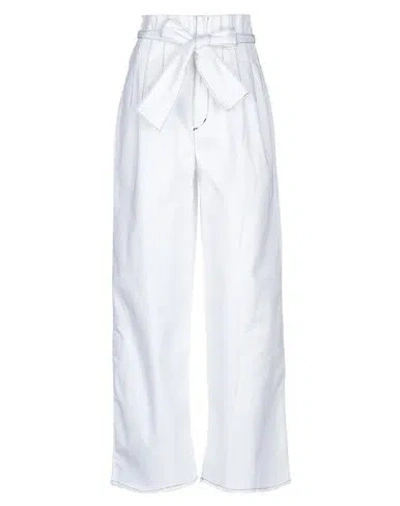 Shaft Casual Pants In White