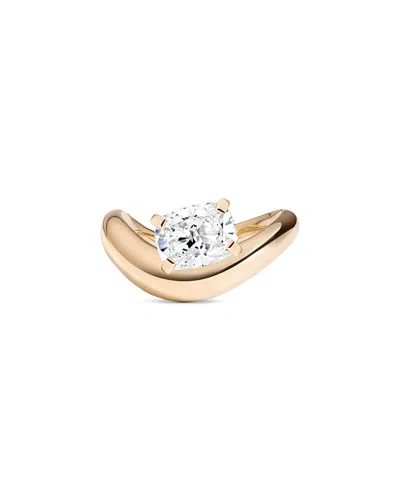 Shahla Karimi Bloomingdale's Fine Collection Luxe Collection Certified Lab Grown Diamond Cushion Solitaire Curve R In Gold