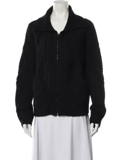 Pre-owned Shaina Mote Bomber Jacket In Black