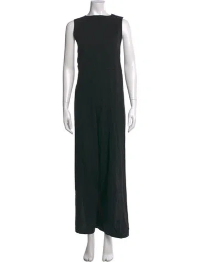 Pre-owned Shaina Mote Crew Neck Jumpsuit In Black