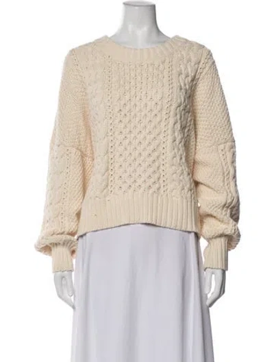 Pre-owned Shaina Mote Crew Neck Sweater In Neutrals