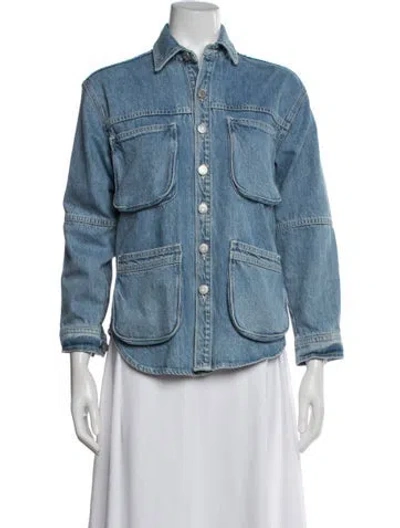 Pre-owned Shaina Mote Denim Jacket In Blue
