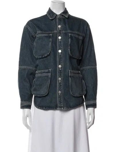 Pre-owned Shaina Mote Denim Jacket In Blue