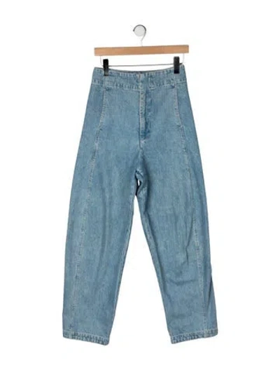 Pre-owned Shaina Mote High-rise Wide Leg Jeans In Blue