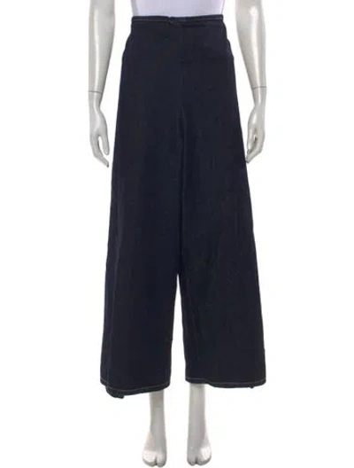 Pre-owned Shaina Mote High-rise Wide Leg Jeans In Blue
