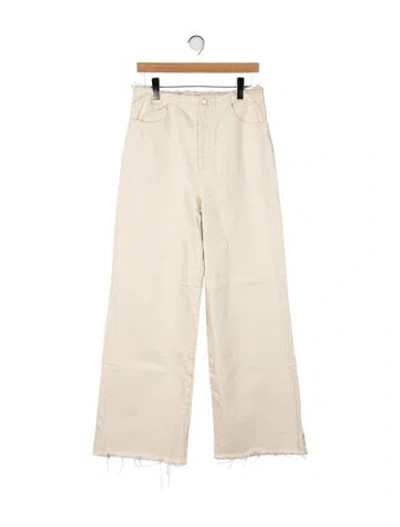 Pre-owned Shaina Mote High-rise Wide Leg Jeans In Neutral