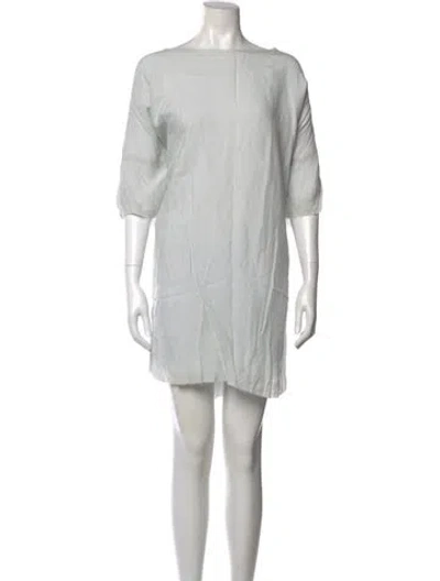 Pre-owned Shaina Mote Linen Mini Dress In Neutral