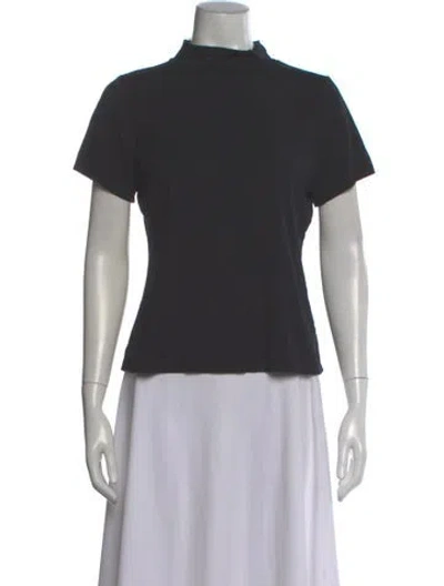 Pre-owned Shaina Mote Linen Mock Neck Top In Gray