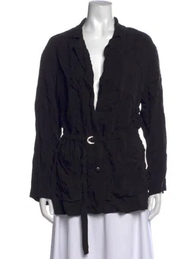 Pre-owned Shaina Mote Long Sleeve Top In Black