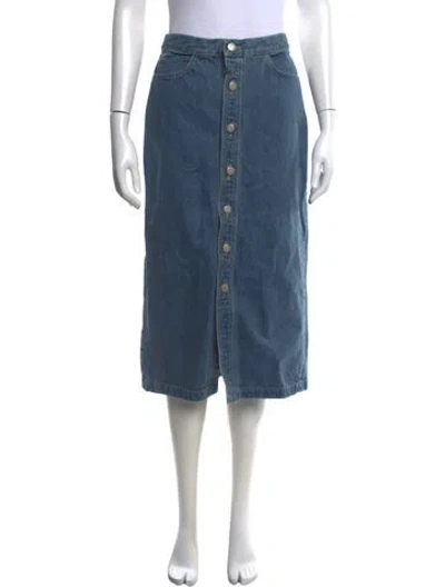 Pre-owned Shaina Mote Midi Length Skirt In Blue