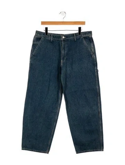 Pre-owned Shaina Mote Mid-rise Wide Leg Jeans In Blue