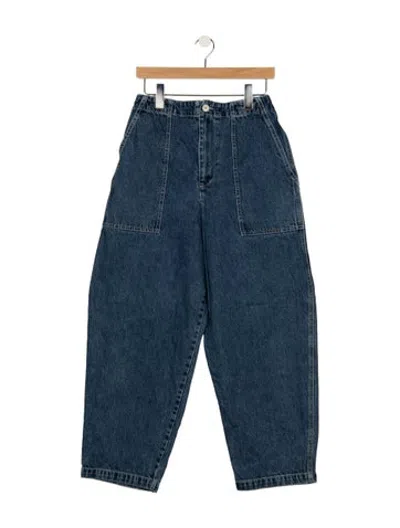 Pre-owned Shaina Mote Mid-rise Wide Leg Jeans In Blue