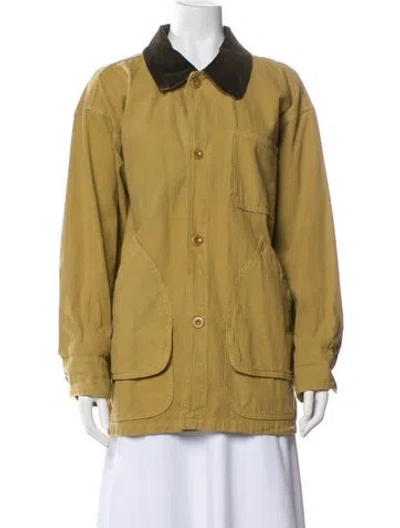 Pre-owned Shaina Mote Printed Utility Jacket In Green