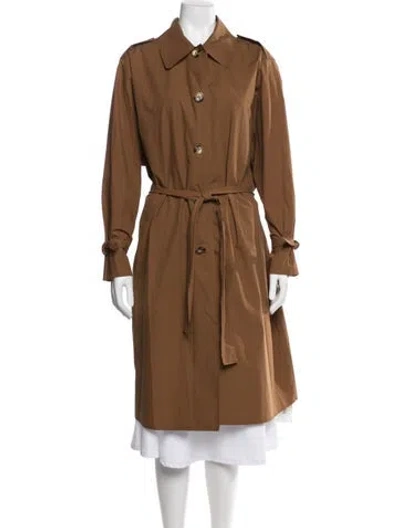 Pre-owned Shaina Mote Trench Coat In Brown