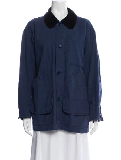 Pre-owned Shaina Mote Utility Jacket In Blue