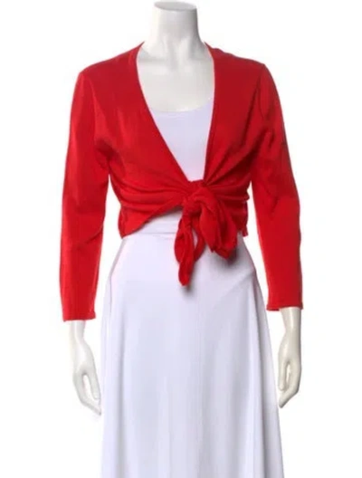 Pre-owned Shaina Mote V-neck Sweater W/ Tags In Red