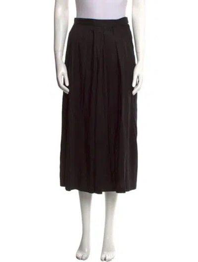 Pre-owned Shaina Mote Wide Leg Pants In Black