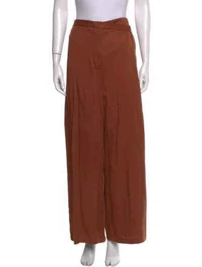 Pre-owned Shaina Mote Wide Leg Pants In Brown