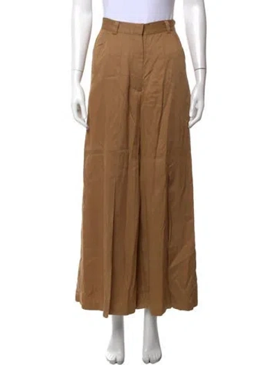 Pre-owned Shaina Mote Wide Leg Pants In Brown