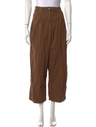 Pre-owned Shaina Mote Wide Leg Pants In Brown