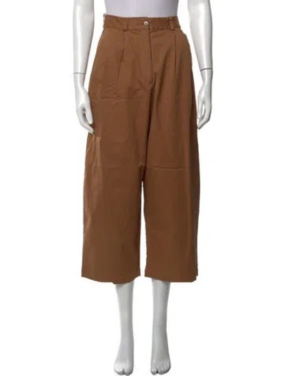 Pre-owned Shaina Mote Wide Leg Pants In Brown