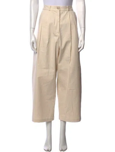 Pre-owned Shaina Mote Wide Leg Pants In Neutrals