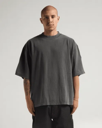 Shaka Wear Garment Dye Drop Shoulder In Shadow