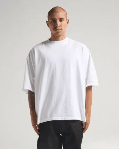Shaka Wear Garment Dye Drop Shoulder In White