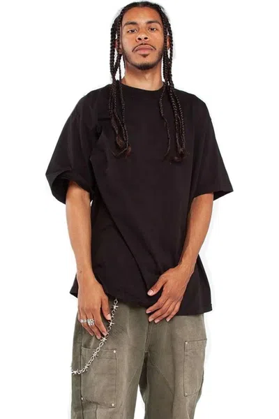 Shaka Wear Garment-dyed Crewneck T-shirt In Black