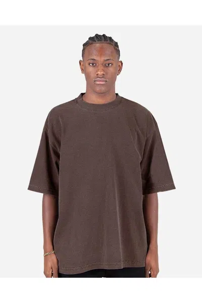 Shaka Wear Garment-dyed Drop-shoulder T-shirt In Brown