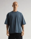 Shaka Wear Heavyweight Oversize Tee In Slate Blue