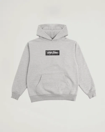 Shaka Wear Paisley Hoodie In Heather Grey Black