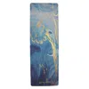Shakti Warrior Women's Gold / Blue Tpe Yoga Mat - Ajna In Blue