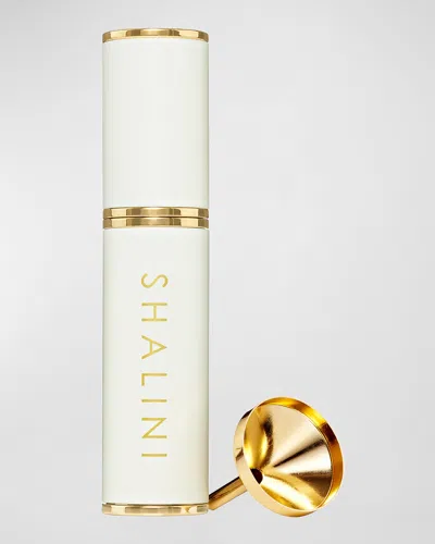 Shalini Parfum Amorem Rose White Lacquer And Gold Plated Travel Spray, 0.4 Oz./ 12.5 ml