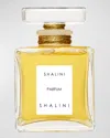 SHALINI PARFUM CUBIQUE GLASS BOTTLE WITH GLASS STOPPER SEALED WITH GOLD THREAD, 1.7 OZ./ 50 ML