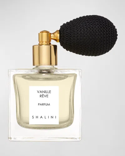 Shalini Parfum Vanille Reve Parfum In Cubique Glass Bottle With Black Bulb Atomizer, 1.7 Oz./ 50 ml